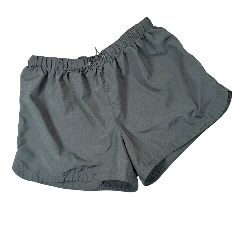 Running Shorts Womens‎ M Black Elastic Toggle Waist Athletic Gym Workout